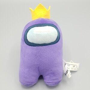 Toikido Among Us 7" Purple With Gold Crown Imposter Plush King
